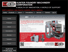 Tablet Screenshot of hunterfoundry.com